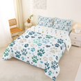 thumbnail image 2 of Homewish Cute Dog Paws Full Size Comforter Sets,Kawaii Pet Theme Bedding Comforter Set,White,Polkadot Reversible,3-Piece,1 Comforter and 2 Pillowcases, 2 of 7