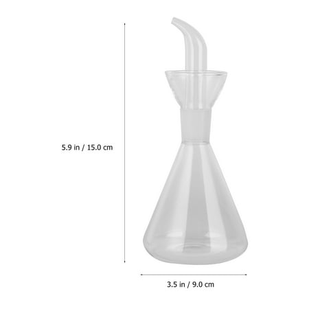 

Glass Oil Container Creative Vinegar Pot Oil Bottle Household Storage Holder for Kitchen Restaurant (250ml)