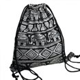 thumbnail image 1 of Mochila con cordón de elefante, diseño vintage de flores y animales, ideal para deportes, fitness y yoga, para hombre y mujer., 1 of 5