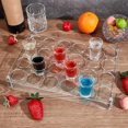 thumbnail image 5 of 24 Shot Glass Tray Holder Clear Bar Acrylic Glasses Holders Wine Cup Serving Tray Organizer Display Party Bar Club, 5 of 6