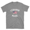 thumbnail image 1 of Lebanon Maine Patriot Men's Cotton T-Shirt, 1 of 1