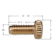thumbnail image 3 of Tornillos de sillín de guitarra eléctrica perfke 6 uds de hierro negro, 3 of 6