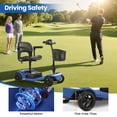 thumbnail image 3 of Segmart 4 Wheel Mobility Scooters for Seniors Best Gift,Electric Mobility Scooters with Control Panel,All-Terrain Power Scooter for Outdoor, 330lb Capacity, Blue, 3 of 11