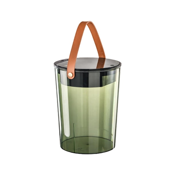Cubo para recoger posos de té, colador de té desmontable, bote de basura para oficina, hogar y dormitorio. Verde