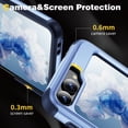 thumbnail image 6 of Dteck for Samsung Galaxy Z Flip 5 Case with Hinge Protection, Full Body Military Drop Shockproof Rugged Case with Screen Protector for Samsung Galaxy Z Flip5 with Kickstand, Purple, 6 of 8