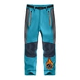 thumbnail image 2 of YunPes Boys Girls Softshell Hiking Pants Fleece Lined Skiing Snow Pants Teen Kids Outdoor Trousers Thick Winter Insulated Snowpants, 2 of 7