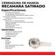 thumbnail image 3 of Cerradura Para Baño Tipo Palanca 45mm Satinado FEITELI 2001BAÑO, 3 of 6