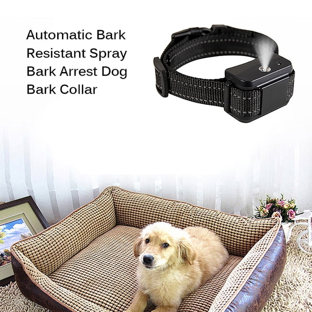 Rechargeable Spray Dog Bark Collar with Adjustable Reflective Dog Spray Anti Belt Automatic Bark Control