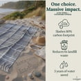 thumbnail image 5 of CLOUDSCAPE Turkish Beach Towel Set of 6 Oversized Premium Towels 39"x71" Bulk Beach Towel with Hanging Loop, Lightweight, Sand Free, Quick Absorbent, Beach Accessories for Summer- Multicolor4, 5 of 9