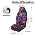 thumbnail image 6 of Uourmeti Tropical Floral Front Seat Covers for Automobile, Easy to Install Waterproof Stretch Polyester Fabric Automotive Seat Protectors, Set of 2 for Truck and Car Interior, 6 of 11