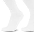 thumbnail image 5 of ZACPNCV Knee High Soccer Socks for Boys Girls Non Slip Cushioned Sole High Tube Socks Solid Color Elastic Calf Football Training Socks White, 5 of 5