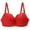 Red, variant on Womens Push Up Lace Bra Comfort Padded Underwire Bra Add 1 Cup Bra Breathable Underwear Black
