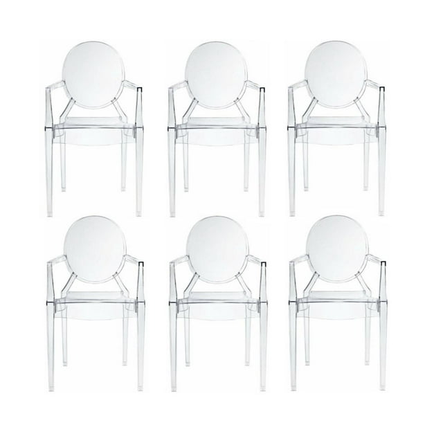 Chaise à accoudoirs en plastique Heavenly Collection pour salle à manger