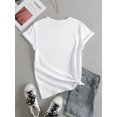 thumbnail image 2 of Girls' & Teens' Soft Knit Short-Sleeve T-Shirt - Vibrant Pineapple & Feather Graphic, Crew Neck, Lightweight Polyester Blend, Casual Summer Top, Machine Washable, Playful Graphic Tee | Round Neckline, 2 of 6