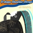 thumbnail image 2 of 17 Inch Lightweight Backpack,PVC Waterproof Oxford Fabric, Ergonomically Designed, with Large Capacity, Sunflower Print, 2 of 5