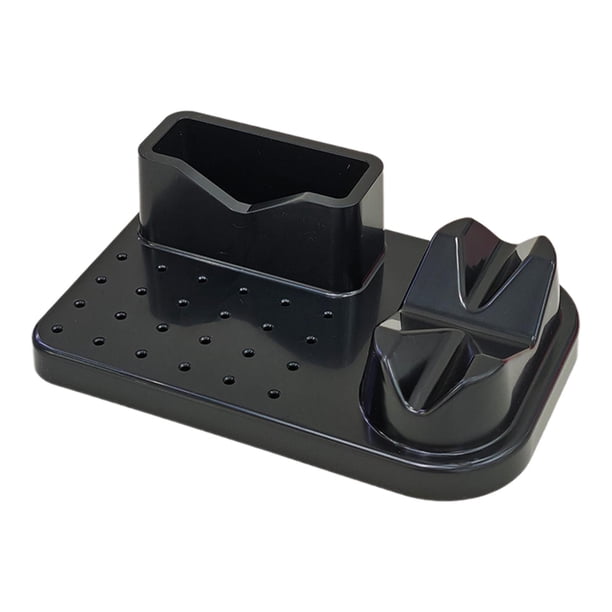 Organizador de herramientas para manicura y pedicura, estuche para taladro de uñas, uso personal y profesional. Negro