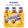 thumbnail image 4 of Snapple Natural Peach, Bottled Tea Drink, 16 fl oz, 6 Bottles, 4 of 14