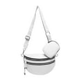 thumbnail image 2 of Bolso de hombro casual con correa ancha | Bandolera de moda de color sólido | Bolso de mano liviano para todos los días | Cómoda correa ancha para el hombro | Bolso versátil para viajes y ocio |, 2 of 5