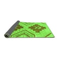 thumbnail image 2 of Ahgly Company Indoor Rectangle Abstract Green Modern Area Rugs, 2' x 4', 2 of 4