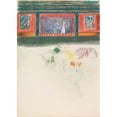 thumbnail image 3 of Spencer Frederick Gore 14x18 Black Modern Framed Museum Art Print Titled - Sketch of Figures and Poles (1912), 3 of 5