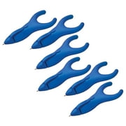 PenAgain Ergo-Sof Retractable Ballpoint Pen, Blue, Black Ink, Pack of 6