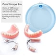 thumbnail image 2 of Orthodontic Retainer Case to Store Or Cleaning Dentures, Portable Rotating Tooth Storage Box Dental Correction Holder Box Cute Storage Box(Blue), 2 of 5