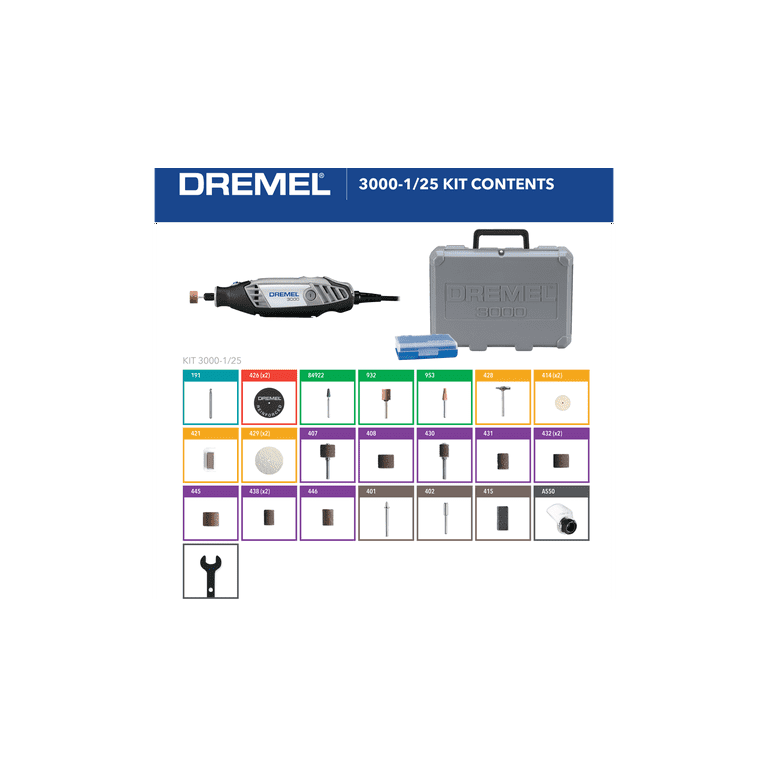 DREMEL 3000&付属品セット Dremel 3000 Variable 1.2-Amp Multipurpose Corded Rotary Tool Kit