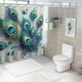 thumbnail image 7 of Leisuo Shower Curtain Mulberry Park - Unique Design, High Definition Digital Printing, Durable Polyester Fabric, Easy to Install White, 7 of 7