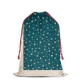 thumbnail image 2 of Christmas Bags Drawstring,Teal Christmas Star Pattern Large Xmas Christmas Gift Bags,Reusable for Xmas and New Year Party Favors and Supplies,27.6" X 19.7", 2 of 5