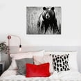 thumbnail image 4 of COMIO  Black and White Animal Wall Art Forest Bear Picture Painting Modern Artwork Framed Home Kitchen Office Decor, 4 of 4