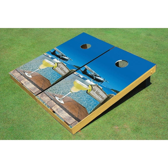 Custom Corn Hole No Worries Graphic Cornhole Boards