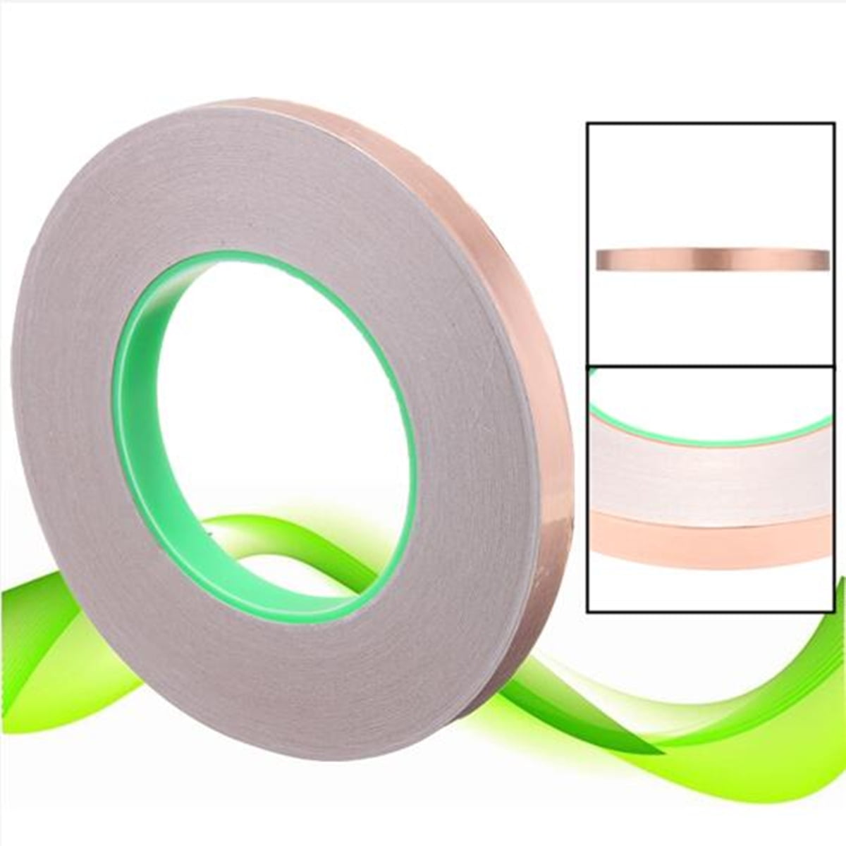 10mmx50m Non-Conductive Adhesive Ship from USA Copper Foil Tape 3//8/" x 55 Yds
