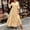 *Beige, variant on ClodeEU Women's V Neck 3/4 Sleeve Tiered Maxi Dress, Bohemian Casual Summer Dress Beige,Women's Plus XXL