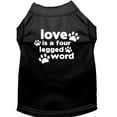 thumbnail image 6 of Pet Dog  Cat Shirt Screen Printed, "Love Is A Four Legged Word", 6 of 9