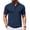 Navy, variant on Mens Long Sleeve Polo Shirts - Button Down Business Casual Collared Top, Solid Color for Work and Daily Wear,Black M
