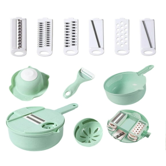 Lubelski 1 Set Manual Detachable Vegetable Chopper ABS Bailer Colander Food Chopper for Slicing