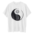 thumbnail image 3 of Pntutb Blusa de manga corta casual con estampado de mangas caídas vintage para mujer Pntutb Pntutb-2979, 3 of 9