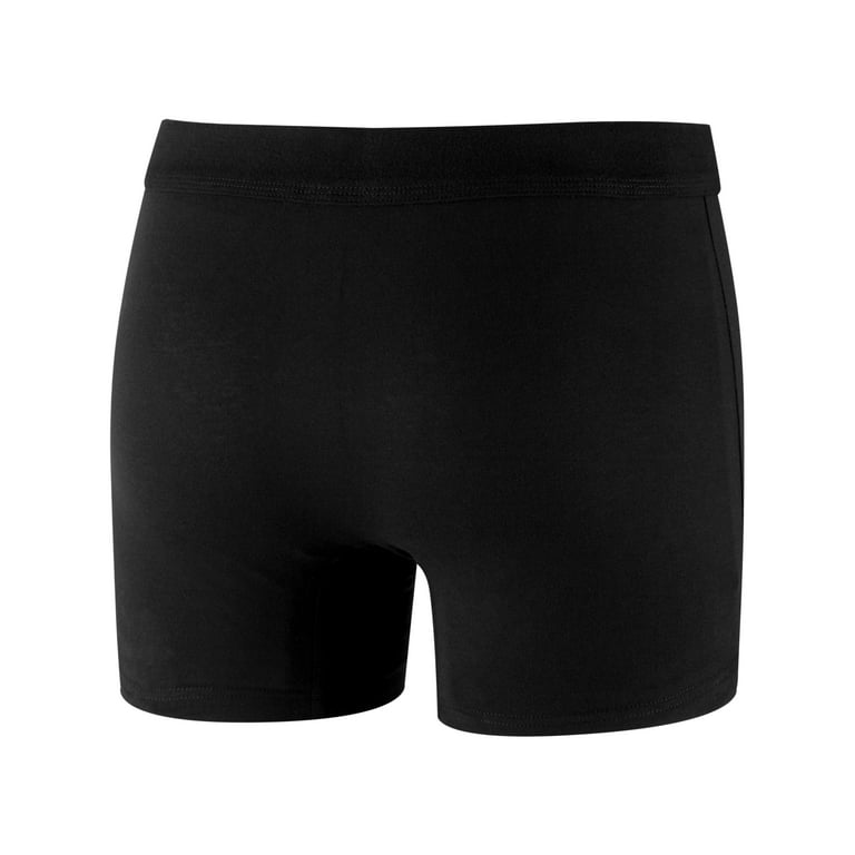 PROTECHDRY - Washable & Reusable Urinary Incontinence Cotton Boxer Underwear  for Men (approx 3,5 leg), Built In Absorbent Area (non removable), Black,  Large 