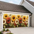 thumbnail image 4 of Garage Door Cover Banner 7 x 16 FT, Garage Door Curtains Backdrop with Grommets for Indoor Outdoor Wall Party Porch Yard Decorations Background, 4 of 9