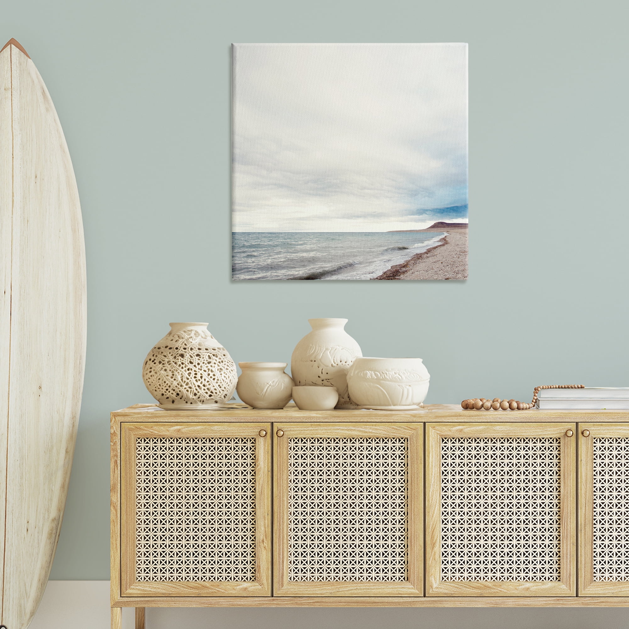 Stupell Industries Ocean At Sunrise Nautical & Beach Photography Wrapped Canvas Art Print Wall Art, 36 x 36