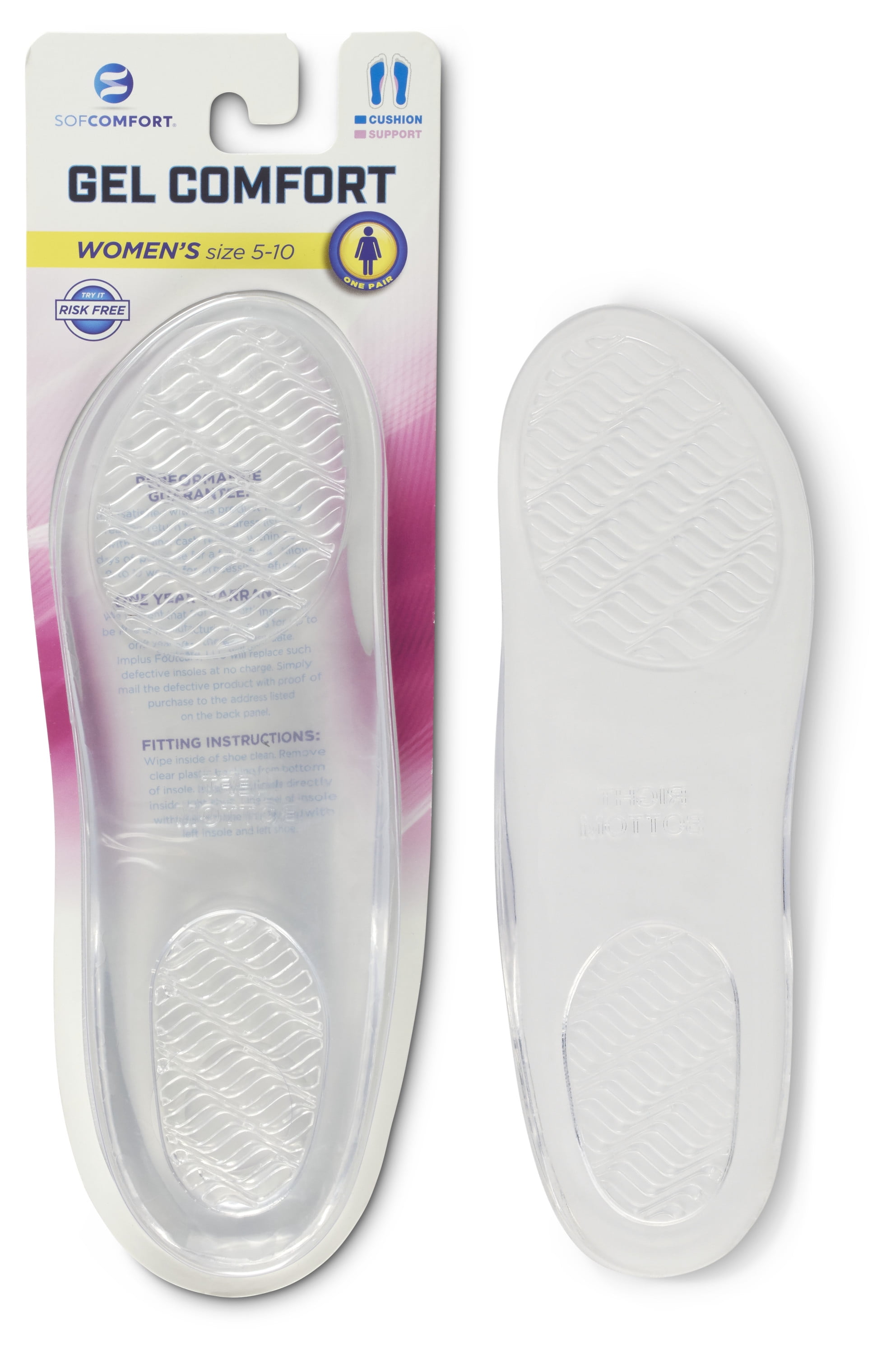 HOT  Breathable FootSoothers Corrective High Arch Support Shoe Insoles 