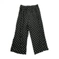 thumbnail image 4 of Tittly Palazzo Pants Wide Leg Pants Woman Women's Polka Dot Floral Eighth Wide Leg High Waist Loose Home Casual Pants Baggy Pants Baggy Pants Women Black XXL, 4 of 4