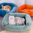 thumbnail image 3 of Soft Sponge Dog Sofa Deerskin Fleece Soft Medium Dog Bed for the Sofa Sleep Bed Pet Bed for a Small Dog Winter Pet Bed Washable ShopWise Round, 3 of 15