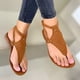 thumbnail image 2 of Amzcrzy Zapatos de mujer,Zapatos de mujer,Zapatillas de mujer, Sandalias romanas de suela plana para mujer, zapatos de verano, informales Sandalias Mujer Zapatillas De Casa, 2 of 4