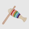 thumbnail image 3 of FONDOTIN 3Sets Wooden Guiro Instruments Cute Appearance Music Perception Development Kids Beginner Set For Children, 3 of 8