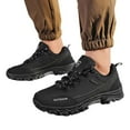 thumbnail image 5 of Men'ssneakers Outdoor Oversized Hiking Boots Low Top Hiking Sneakers Black 41, 5 of 6