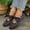 Black, variant on Womens T-Strap Flats, Fall Non-slip Soft Sole Lightweight Round Toe Flats Shoes White Size 9