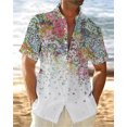 thumbnail image 3 of Camisa floral de verano para hombre, estilo hawaiano, camisa de manga corta con solapa 3D para hombre, camisetas con estampado de flores de calle, camisas de playa, ropa para mujer, 3 of 5