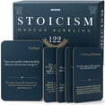 thumbnail image 1 of Tarjetas de Citas Estoicas 122 Marcus Aurelius con Soporte y Caja de Regalo, 1 of 8
