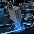 thumbnail image 7 of 120W Fast Charging Car Charger - Metal, 4 Ports, Retractable - for Multiple Devices, 180° Rotation, Family Travel, Space-Saving, 7 of 7